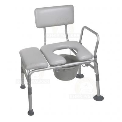 Tub Transfer Bench, Padded Commode 400lbs large photo 1