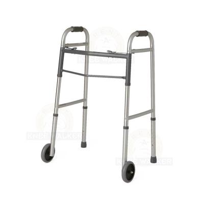 Walker-Two Button Folding Walker 5in Wheels (P) large photo 1