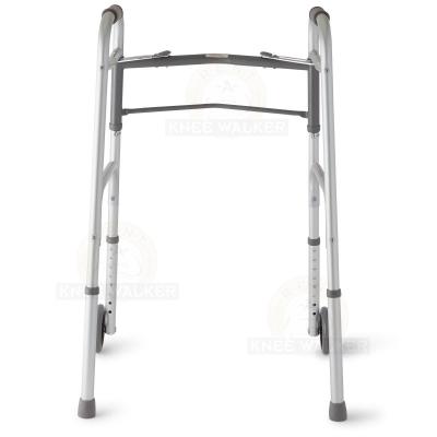 Walker-Two Button Folding Walker 5in Wheels large photo 2