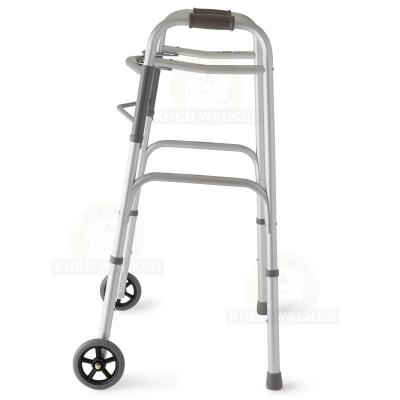 Walker-Two Button Folding Walker 5in Wheels large photo 5