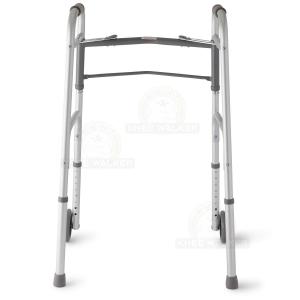 Walker-Two Button Folding Walker 5in Wheels MDS86410W54H