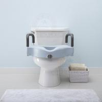 Thumbnail image of Raised Toilet Seat with Lock, Arms 350lbs