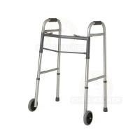 Thumbnail image of Walker-Two Button Folding Walker 5in Wheels (P)