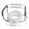 Raised Toilet Seat with Lock, Arms 300lbs, Elongated thumbnail photo 2
