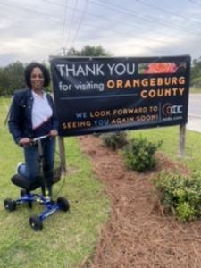  using a Orthomate All Terrain Knee Scooter from Portsmouth Virginia April 2022