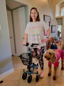  using a Knee Walker from Katy Texas August 2023