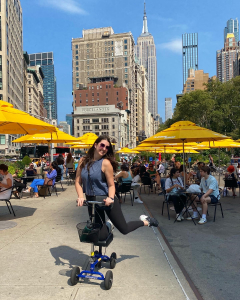  using a Orthomate All Terrain Knee Scooter from New York New York October 2022