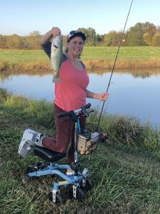  using a Swivelmate Knee Walker from Freeman Missouri December 2022