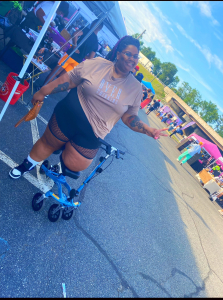  using a Swivelmate Knee Walker from Richmond Virginia June 2022
