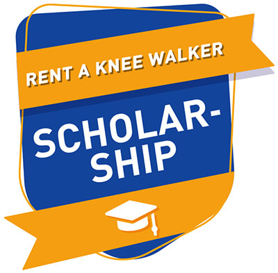 Rent A Knee Walker Scholarship Badge Logo