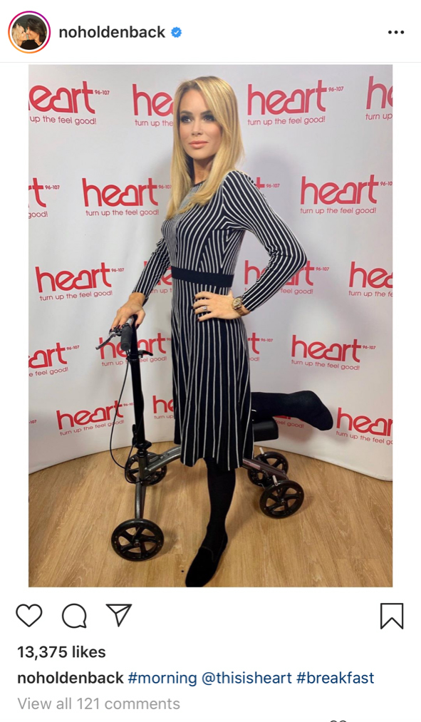 Amanda Holden Knee Walker