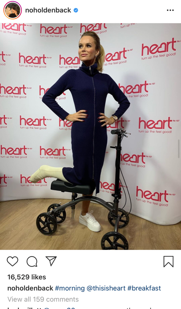 Amanda Holden Knee Walker