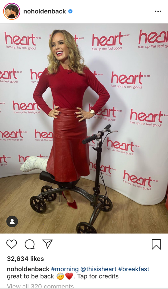 Amanda Holden Knee Walker