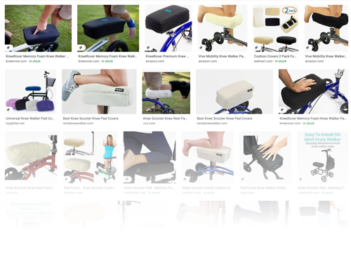 variety of knee pad covers