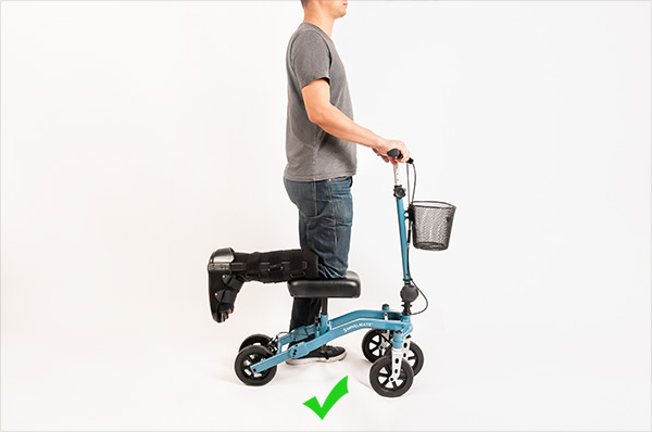 using a knee scooter