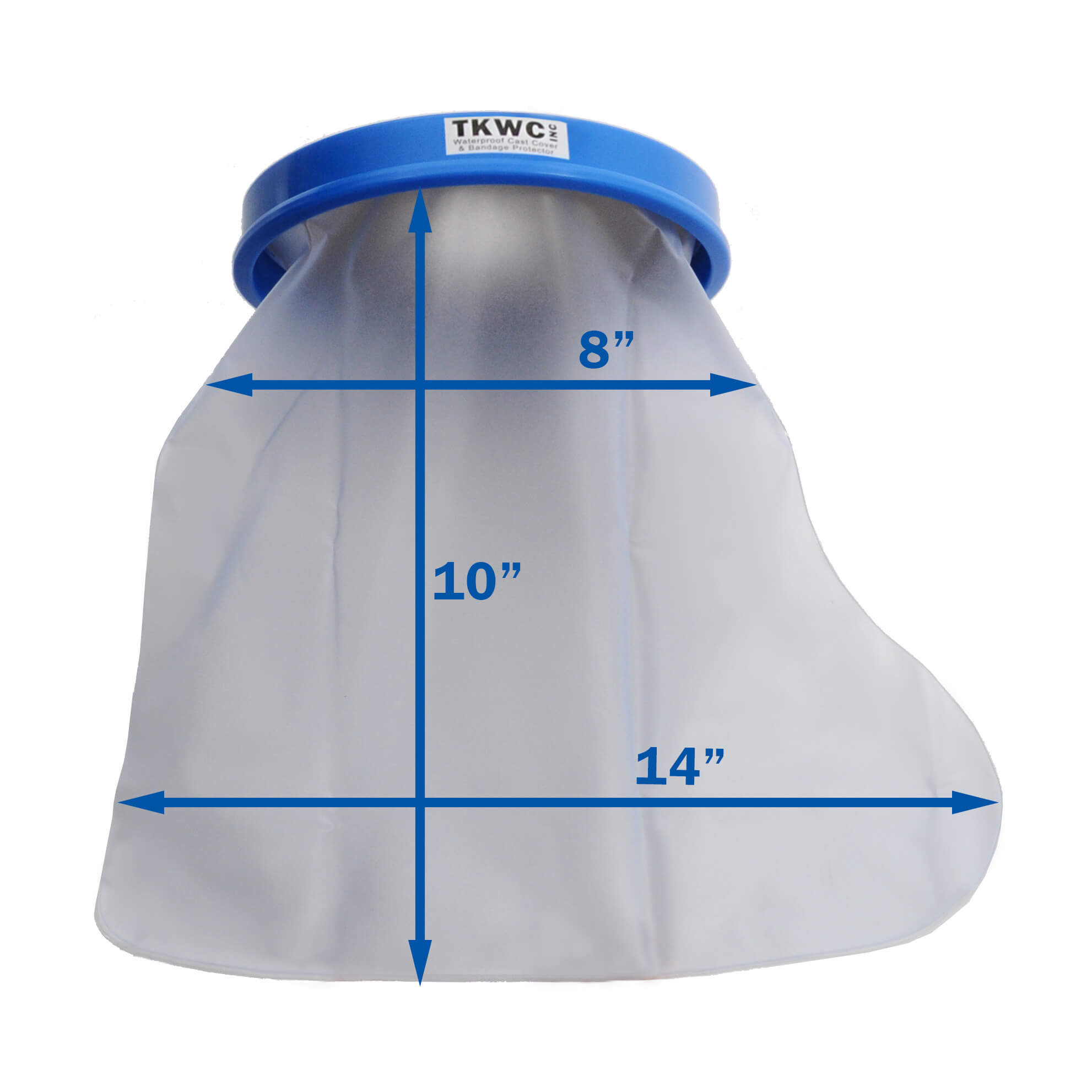 foot cast cover measurements