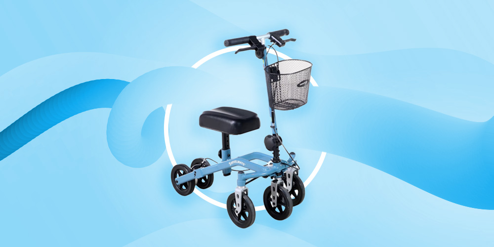 banner design of knee scooter