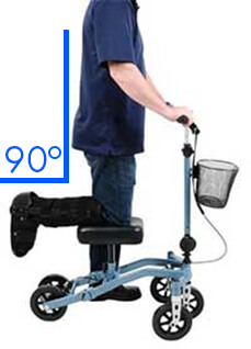 Swivelmate Knee Walker 90 Degrees