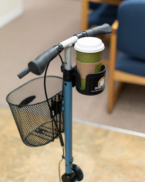 cup holder for knee walker