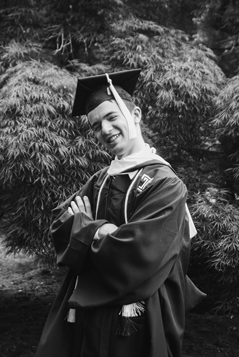 male student graduation