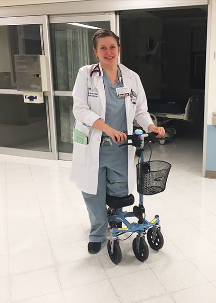 Swivelmate knee scooter customer